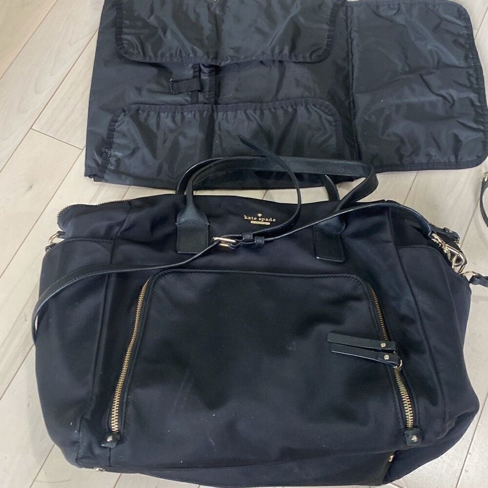 Kate Spade New York Women's Hildy Classic Nylon Baby Diapper Bag Black